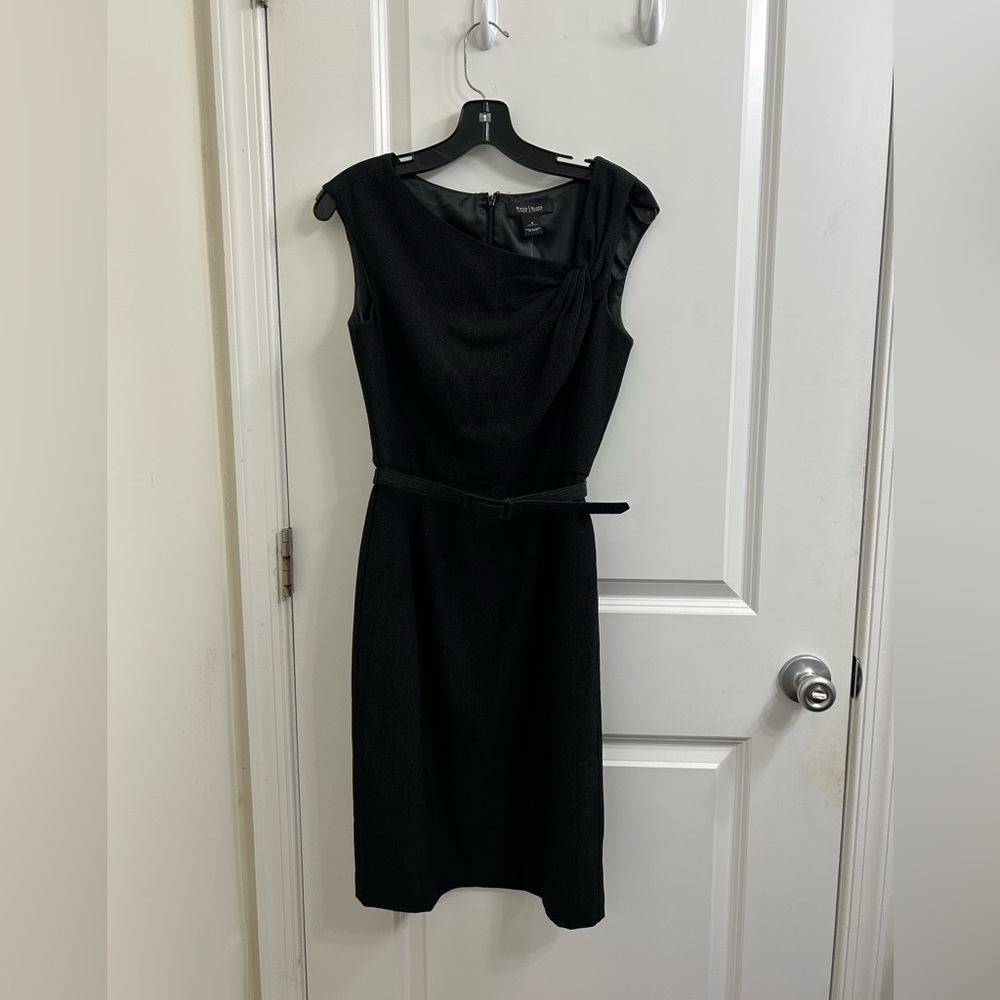 White House Black Market Asymmetrical Neck Dress
